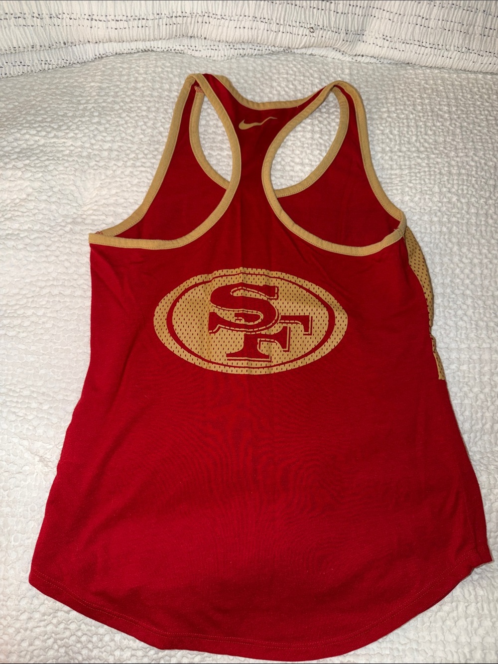 Nike Red and Gold San Francisco 49ers Racerback Tank - Picture 2 of 2